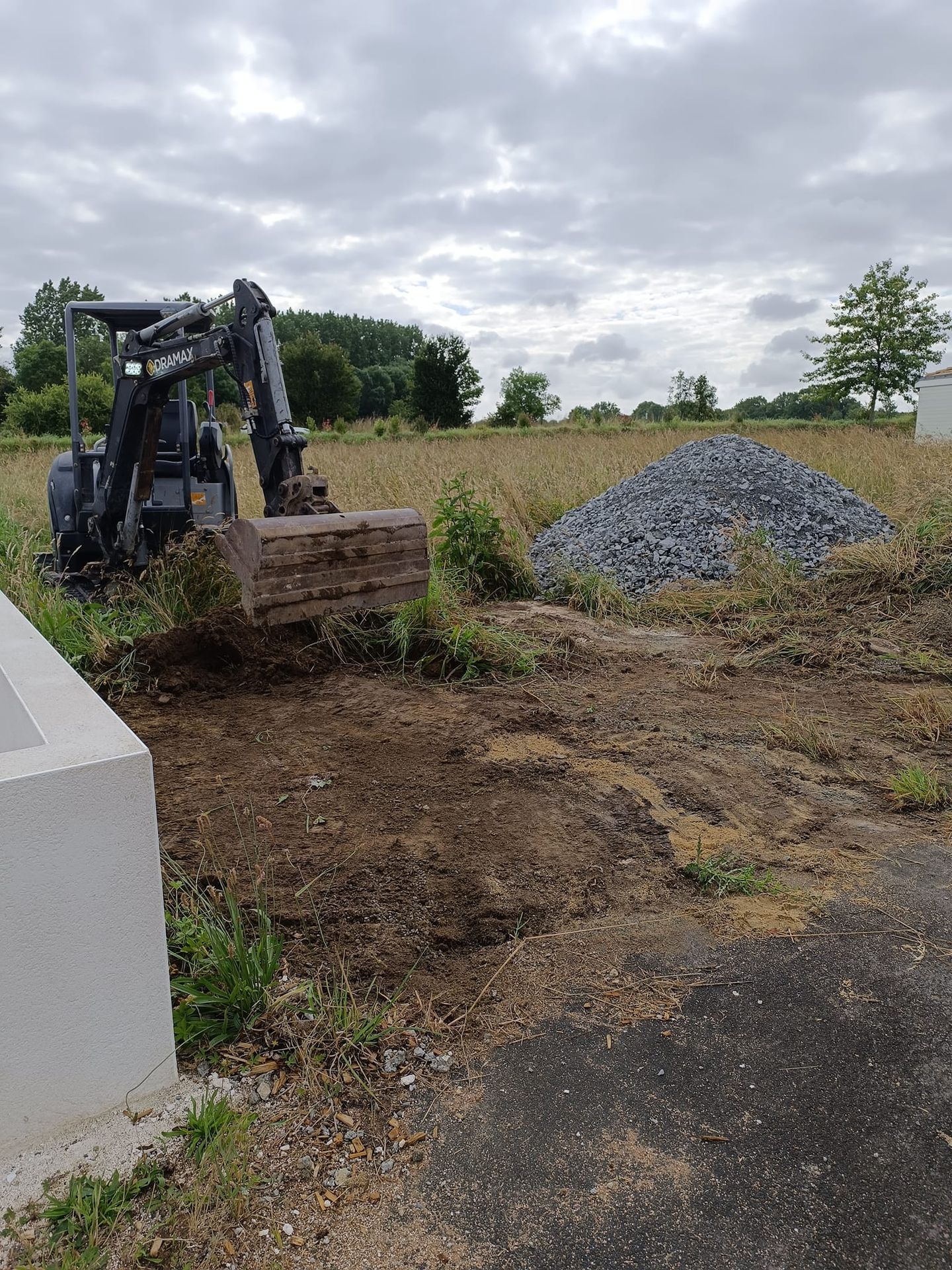Terrain avant création de l’accès